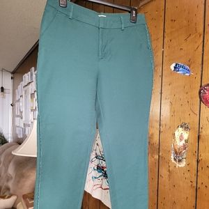 A New Day Forest Green Velvet Trim Tuxedo Pants Size 4